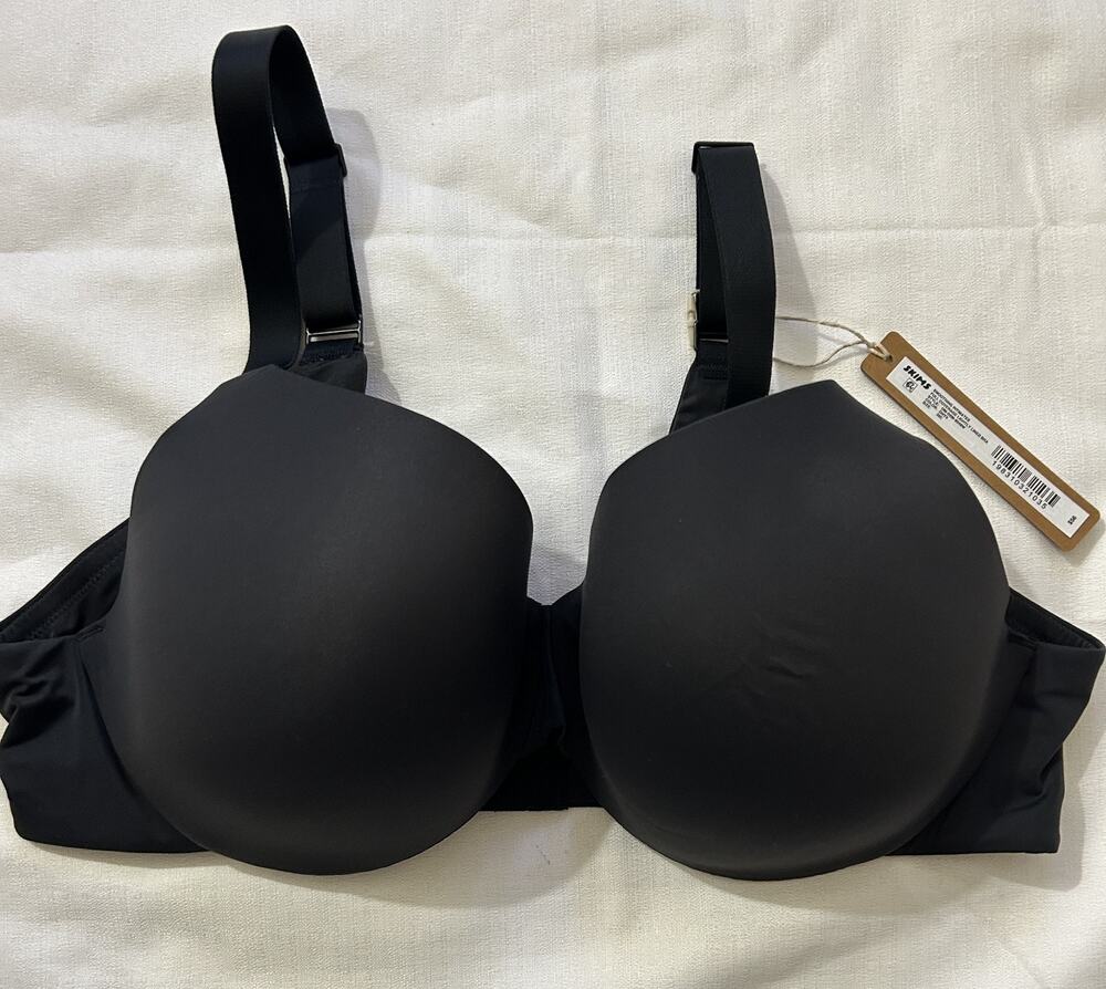 Skims NWT Smoothing Intimates Full Coverage Lightly Lined Bra Black Size 38C